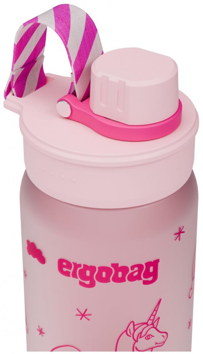 Ergobag rosa Trinkflasche für Mädchen Einhorn 