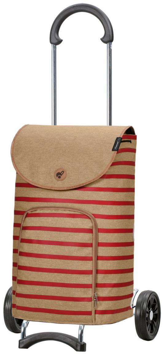 Eske Rot gestreift Rolleneinkaufstasche Andersen Scala Shopper Trolley
