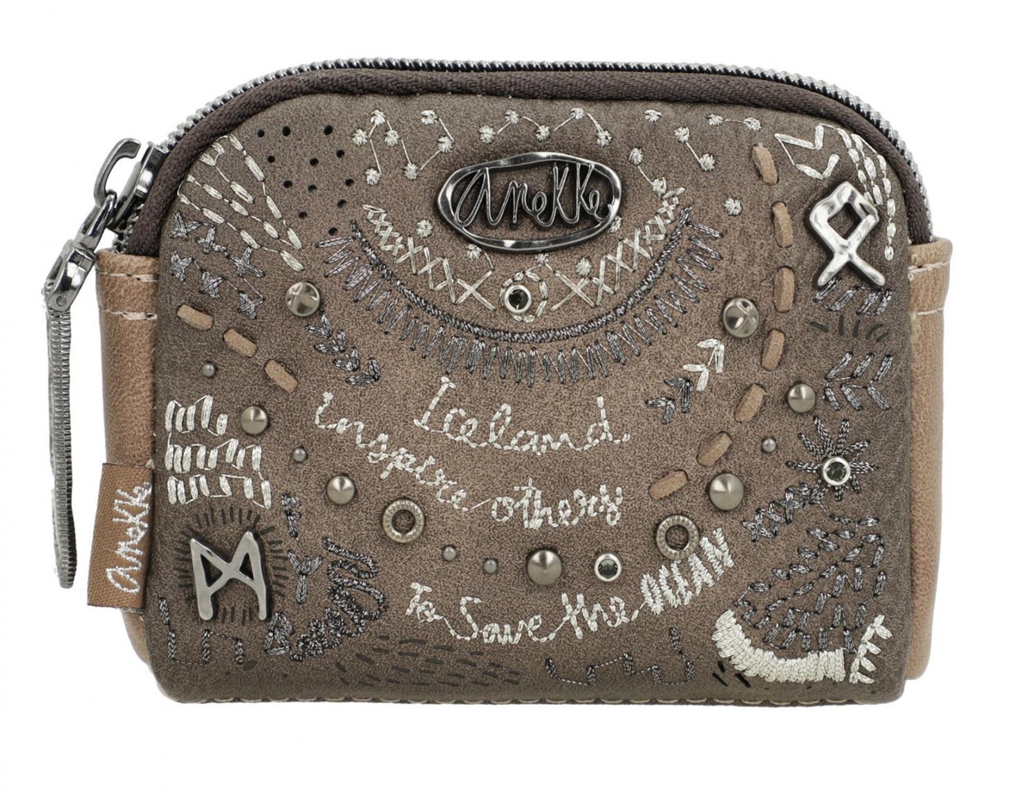 Etui Anekke Iceland Rune Braun bunt Steine