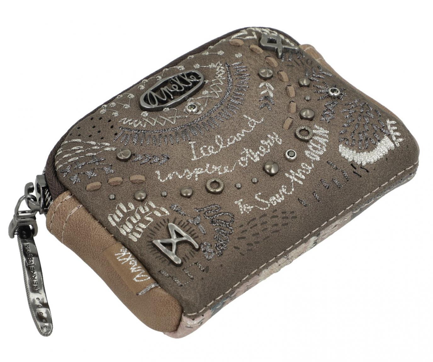 Etui Anekke Iceland Rune Braun bunt Steine