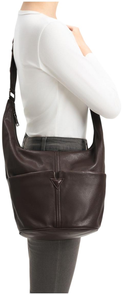 FREDsBRUDER Already Yours Hobo Bag Leder Schwarz