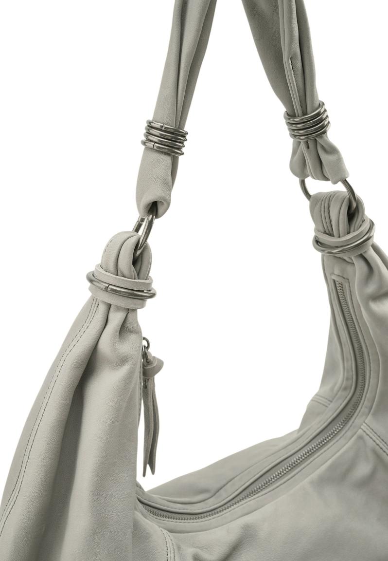 FREDsBRUDER Always With You Big Hobo Bag Leder Grey - Taupe