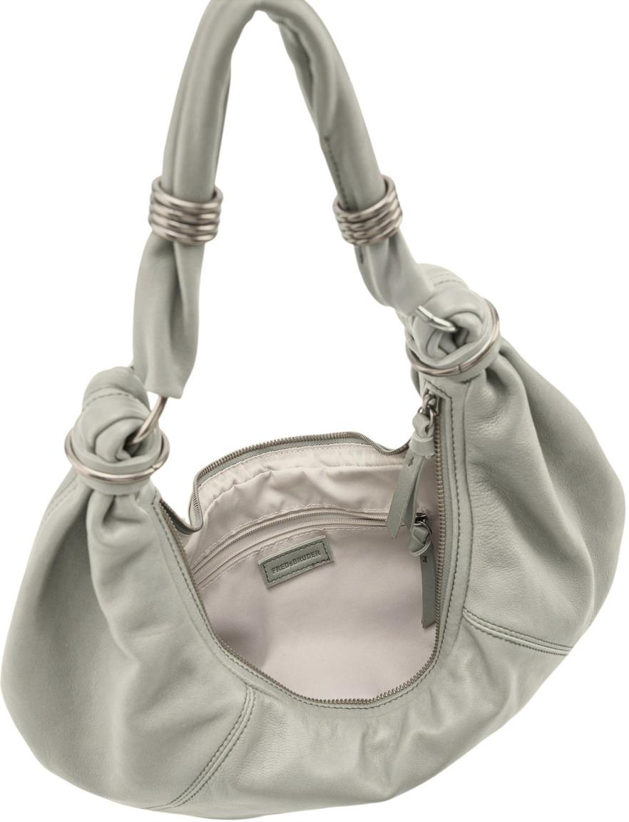 FREDsBRUDER Always With You Hobo Bag Leder Grey - Taupe