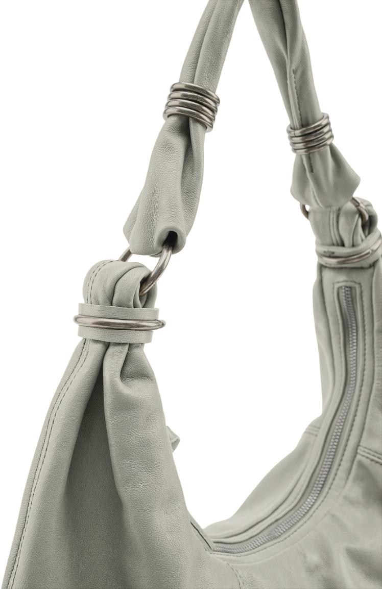 FREDsBRUDER Always With You Hobo Bag Leder Grey - Taupe