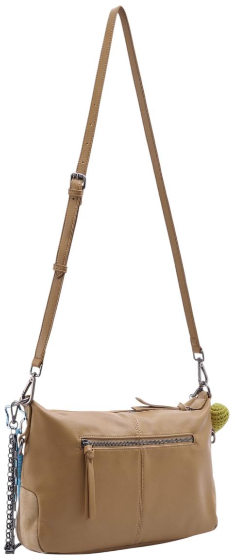 FREDsBRUDER Beautiful Mess Shoulderbag Crossovertasche Velours Dark Sand - Beige