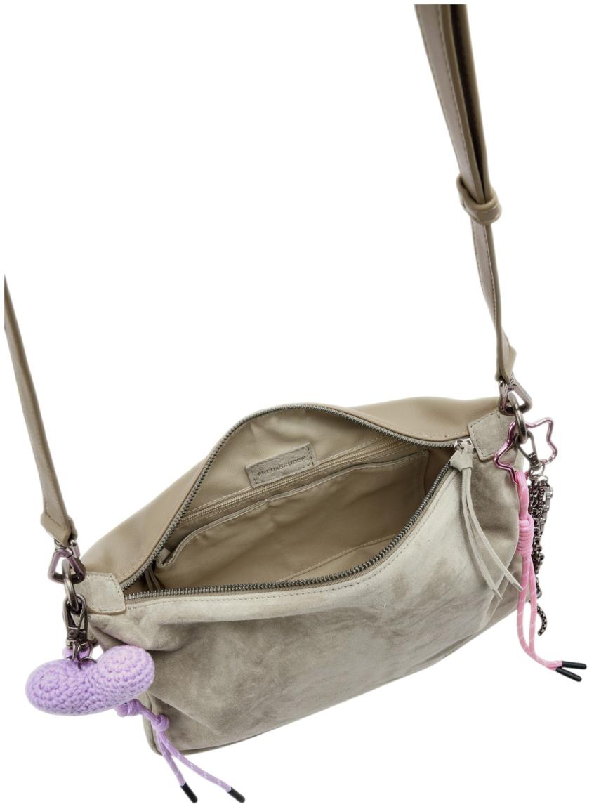 FREDsBRUDER Beautiful Mess Shoulderbag Crossovertasche Velours Taupe