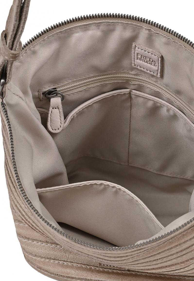 FREDsBRUDER Gürtelinchen Bucket Bag dirty stone Leder Vintagelook