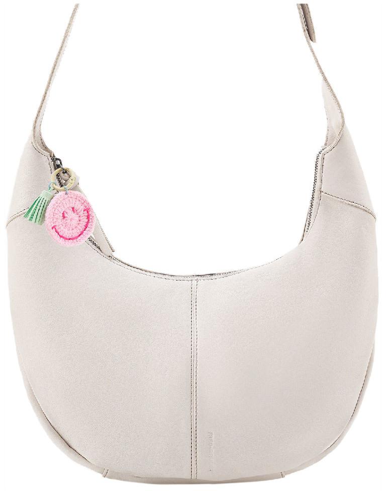 FREDsBRUDER Hobo Bag weiß Take A Smile Marshmallow Leder
