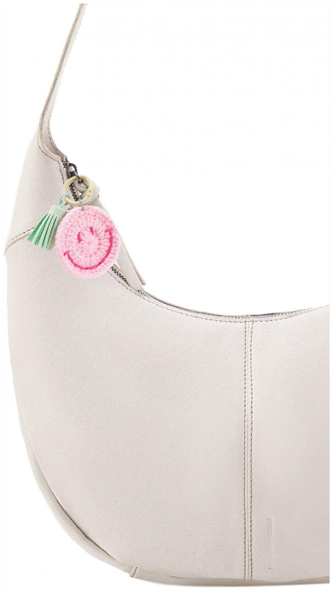 FREDsBRUDER Hobo Bag weiß Take A Smile Marshmallow Leder