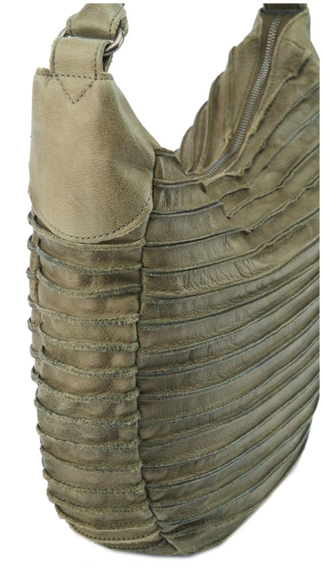 FREDsBRUDER Ledertasche Riffeltier S Olive Green Hobo 