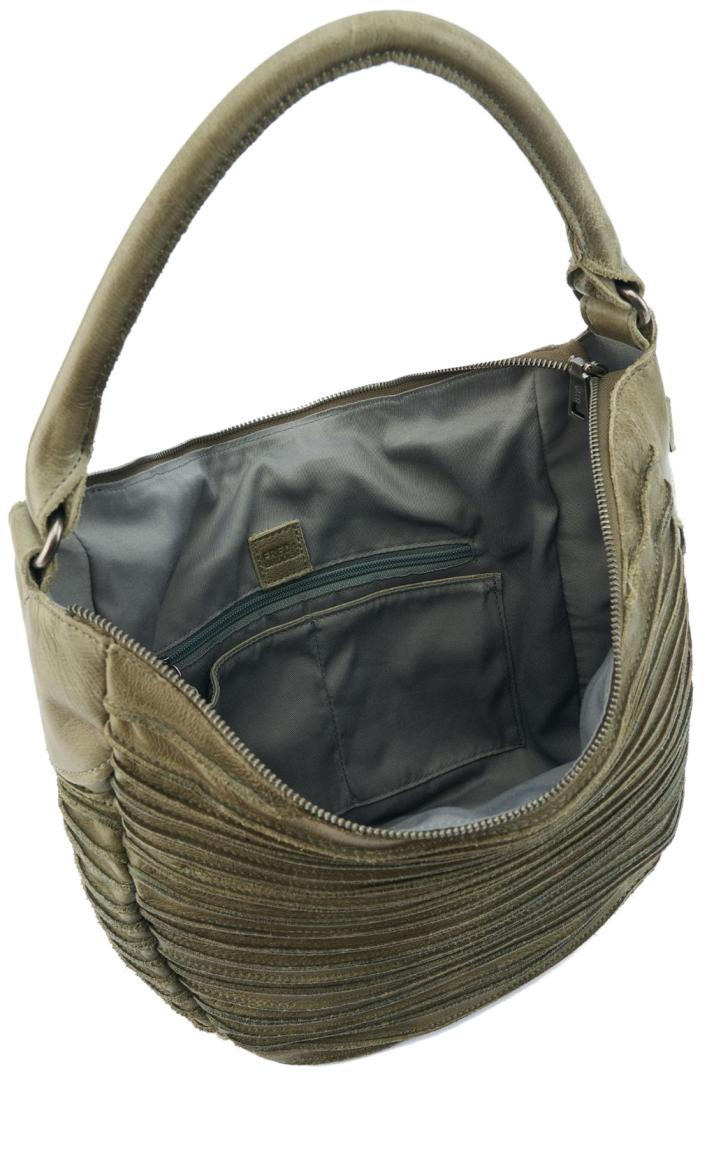 FREDsBRUDER Ledertasche Riffeltier S Olive Green Hobo