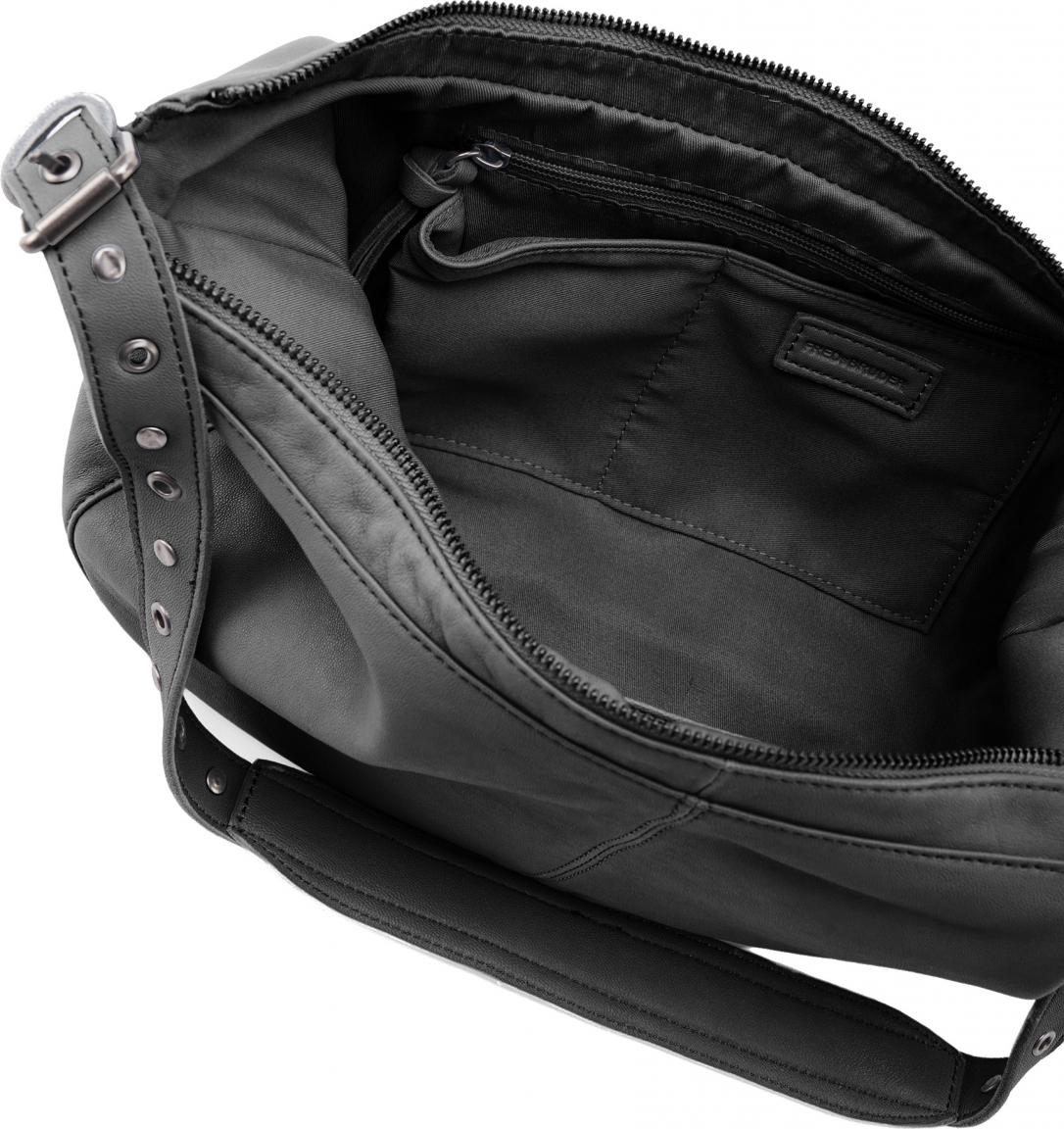 FREDsBRUDER Ledertasche schwarz Me and My Hobo Nieten