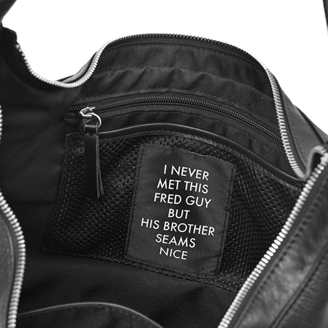 FREDsBRUDER Ledertasche schwarz Urbanstyle Ginsberg Small