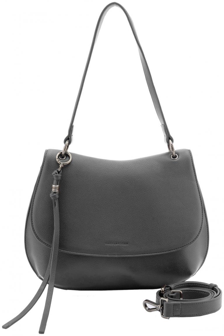 FREDsBRUDER My Bestie Big Saddle Überschlagtasche Dark Grey