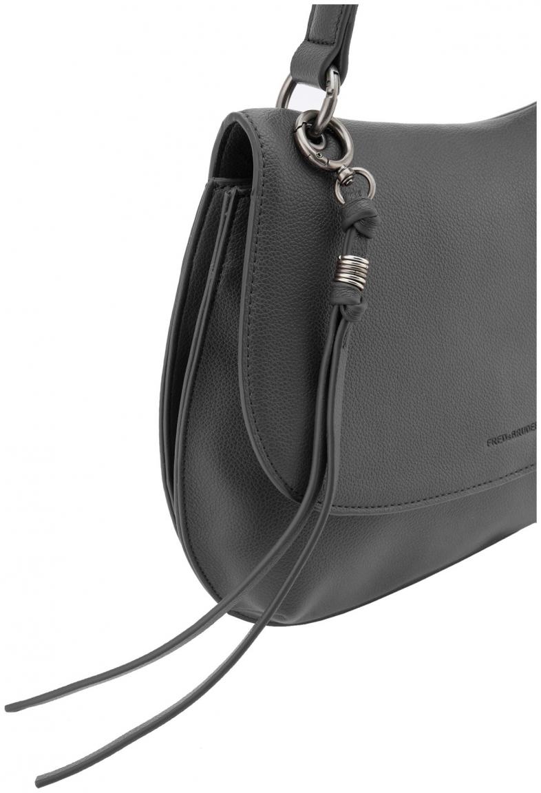 FREDsBRUDER My Bestie Big Saddle Überschlagtasche Dark Grey