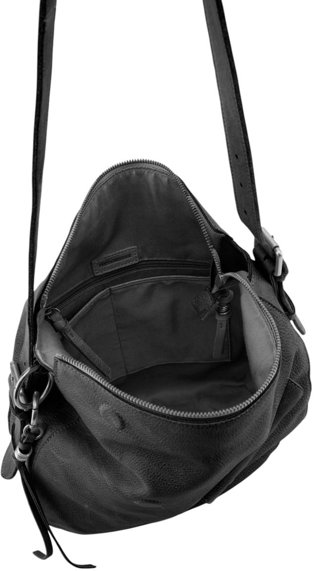 FREDsBRUDER My Forever Friend Shoulderbag Front Pocket Leder Schwarz