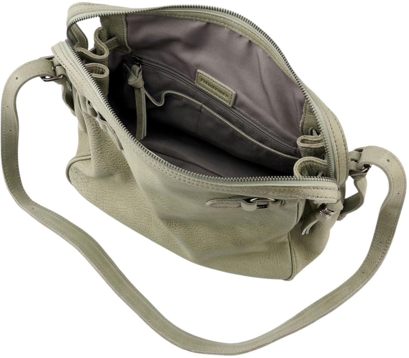 FREDsBRUDER My Forever Friend Shoulderbag Large Leder Leaf - Blattgrün