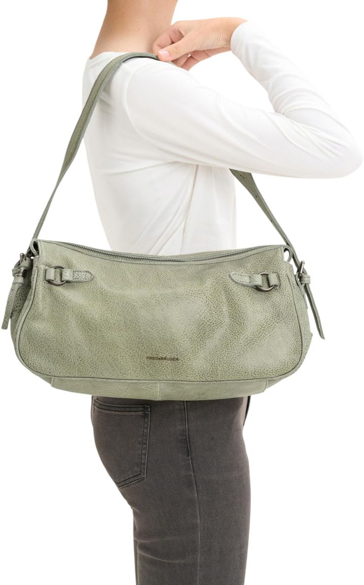FREDsBRUDER My Forever Friend Shoulderbag Medium Leder Cool Blue - Hellblau