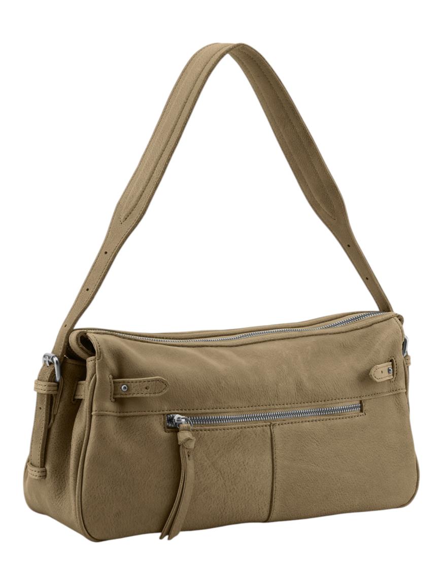 FREDsBRUDER My Forever Friend Shoulderbag Medium Leder Muddy Khaki - Schlammgrün