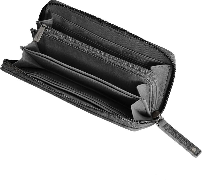 FREDsBRUDER Portemonnaie schwarz Wallet Gürteltier Big Leder