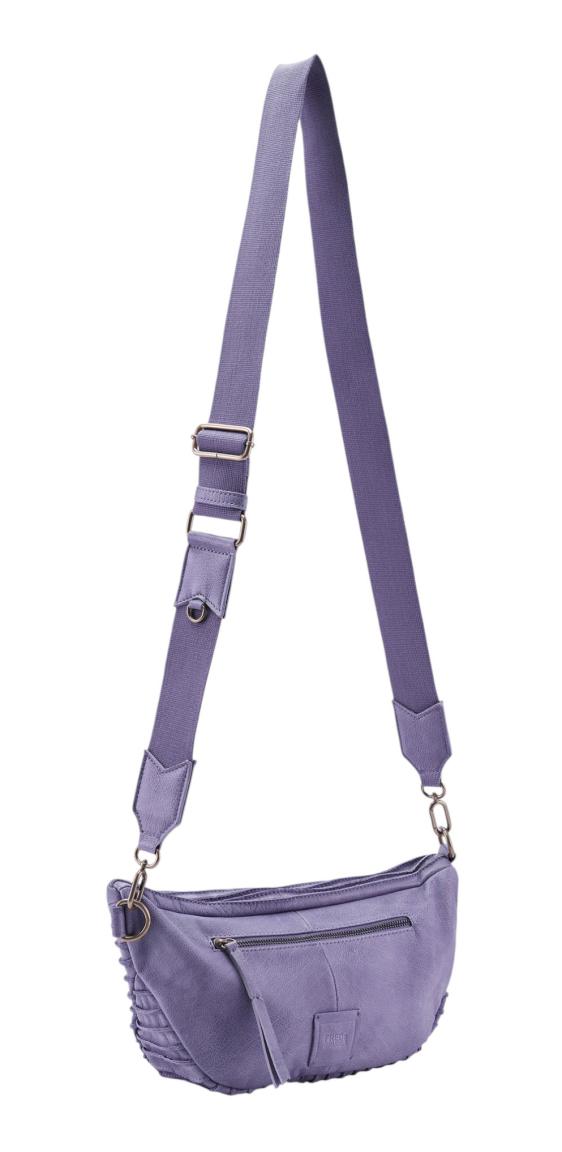 FREDsBRUDER Riffel Beltbag Crossover Tasche Leder Lavender - Lila
