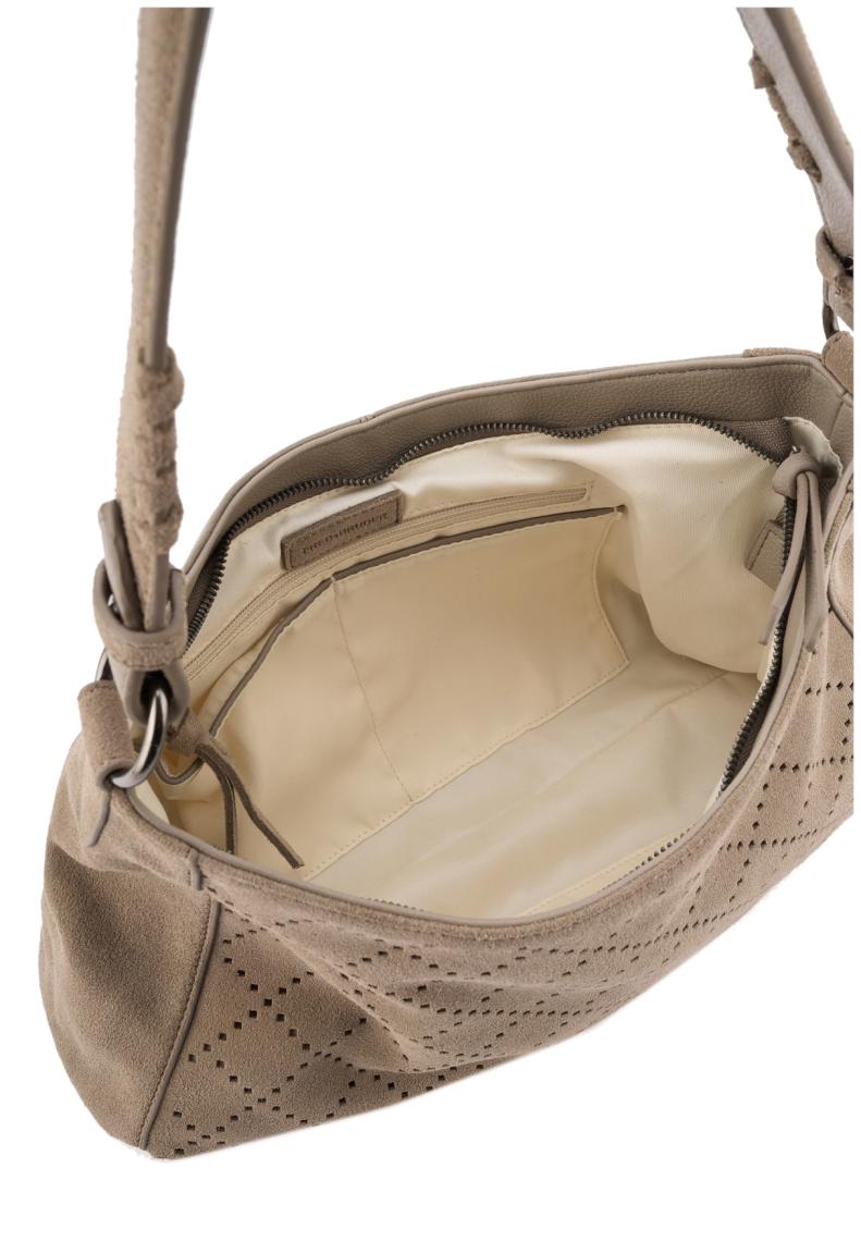FREDsBRUDER Umhängetasche Hey Lovely Soft Taupe Ledermix