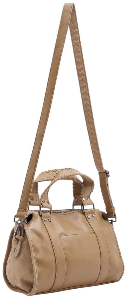 FREDsBRUDER Whipstitch Soul Bowling Bag Kurzgrifftasche Velours Dark Sand - Beige