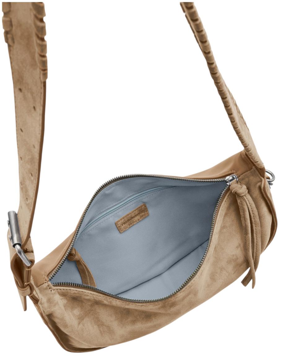 FREDsBRUDER Whipstitch Soul Hobo Beuteltasche Velours Dark Sand - Beige