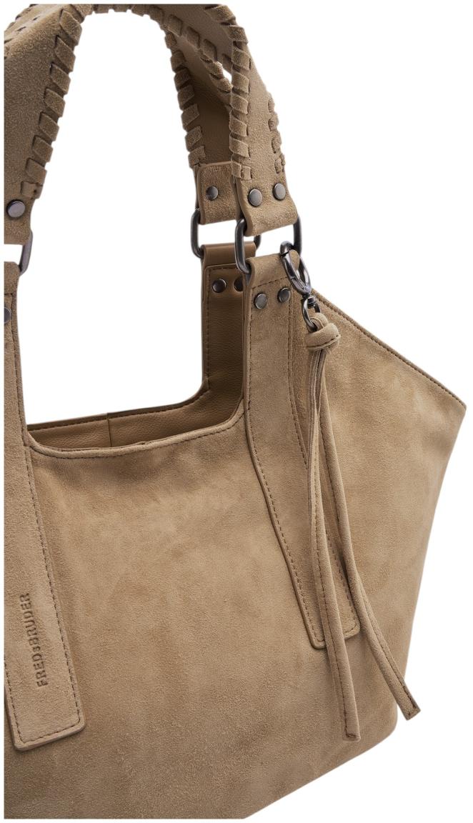 FREDsBRUDER Whipstitch Soul Shopper Velours Dark Sand - Beige