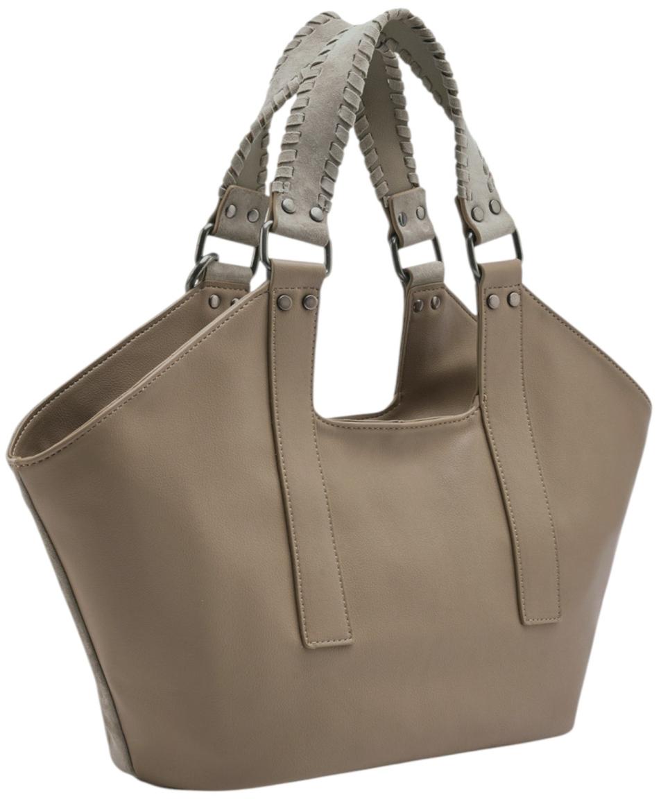 FREDsBRUDER Whipstitch Soul Shopper Velours Taupe