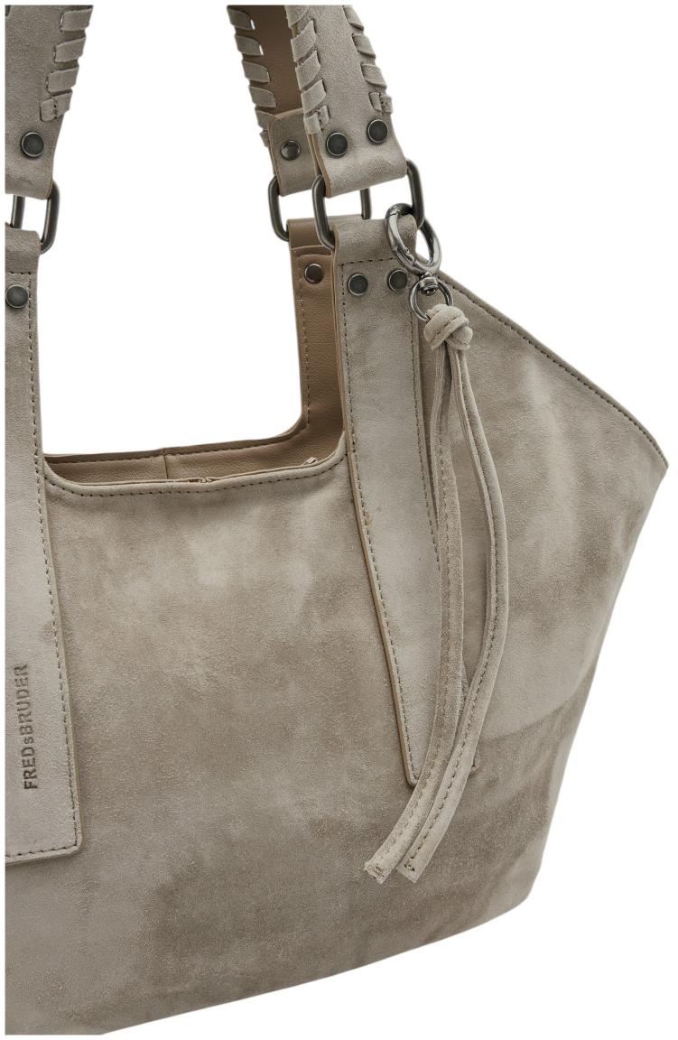 FREDsBRUDER Whipstitch Soul Shopper Velours Taupe