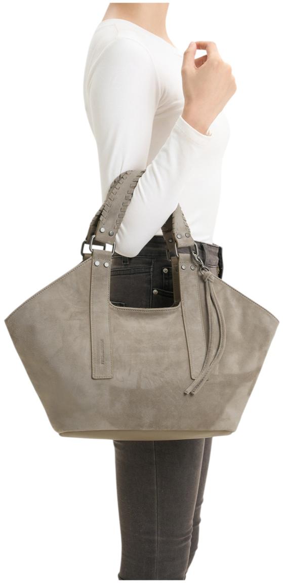 FREDsBRUDER Whipstitch Soul Shopper Velours Taupe