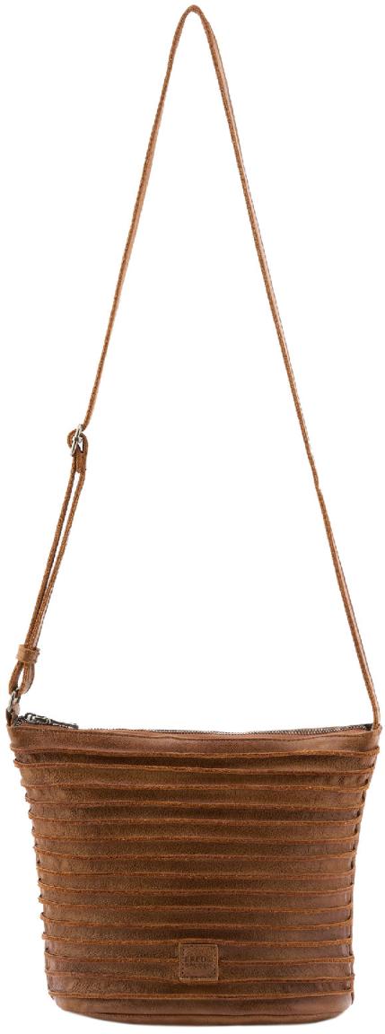 FREDsBRUDER geräumige Handtasche Riffelinchen Leder braun