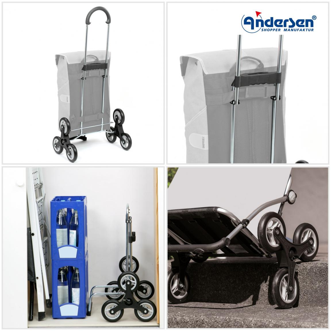 Fahrgestell für Einkaufstrolley Andersen Treppensteiger Scala Shopper