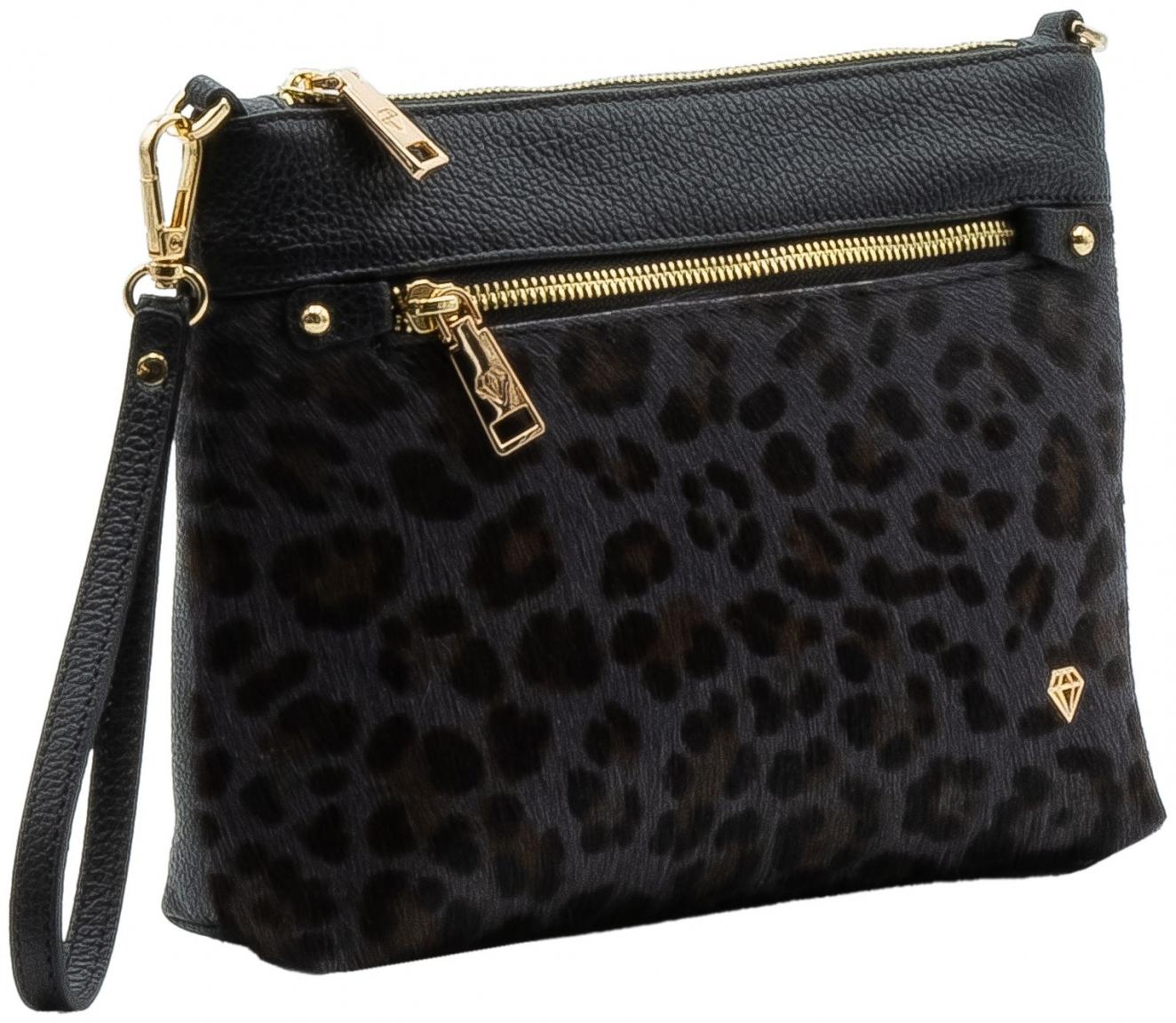 Fell Ledertasche Crossover Banktasche Caleidos Dunkelbraun