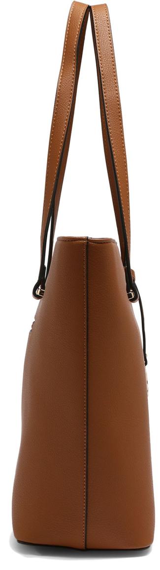 Filippa L.Credi Lederlook Schultertasche Damen Cognac Braun