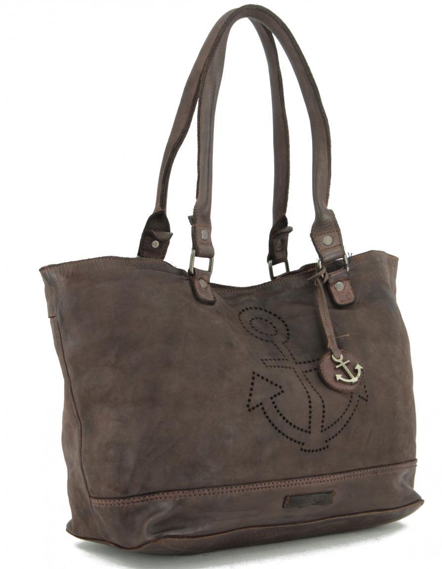 Firefly Trapez Bag Harbour 2nd New Lines Anker Leder Brown dunkelbraun