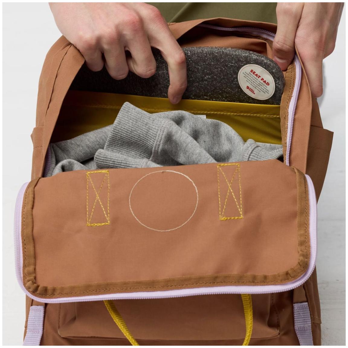 Fjällräven Freizeit Backpack Kanken Koncept LIM Khaki Dust Kantarell