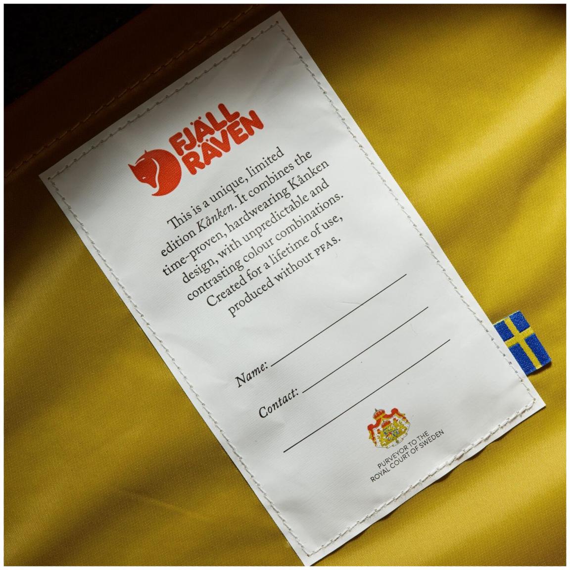 Fjällräven Freizeit Backpack Kanken Koncept LIM Khaki Dust Kantarell