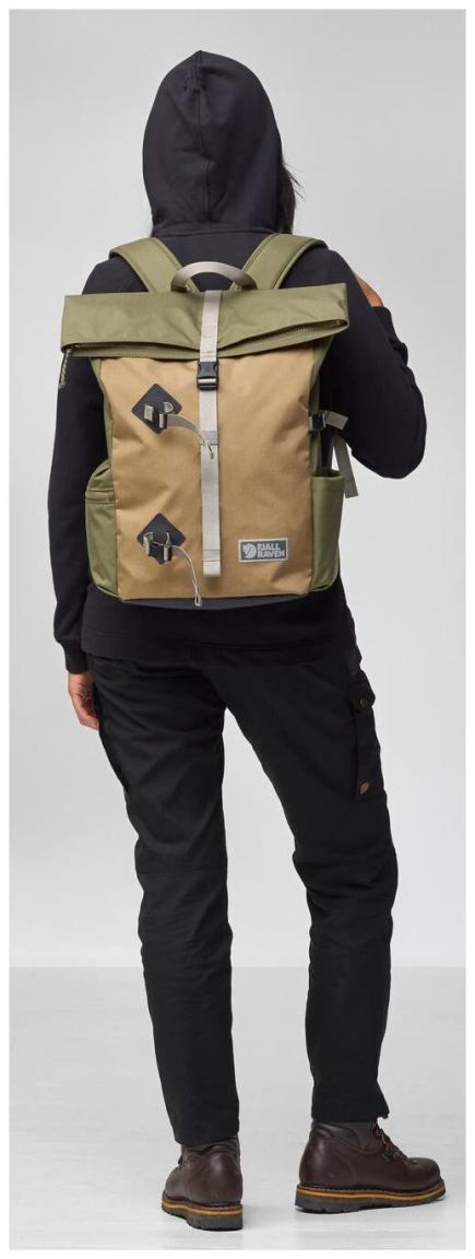 Fjällräven Freizeitrucksack Vardag Foldack 25 Liter Green Clay nachhaltig