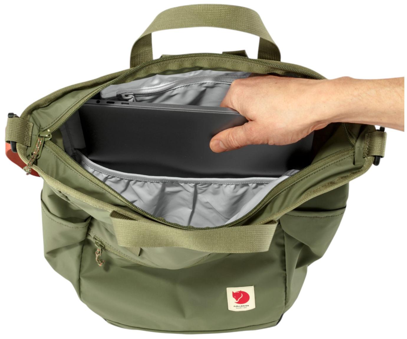 Fjällräven Henkeltasche mit Rucksackfunktion Nylon High Coast Totepack Green