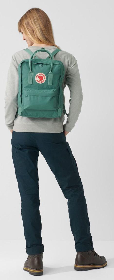 Fjällräven Kanken Alltagsrucksack Kantarell Senfgelb Sitzkissen Reflektor