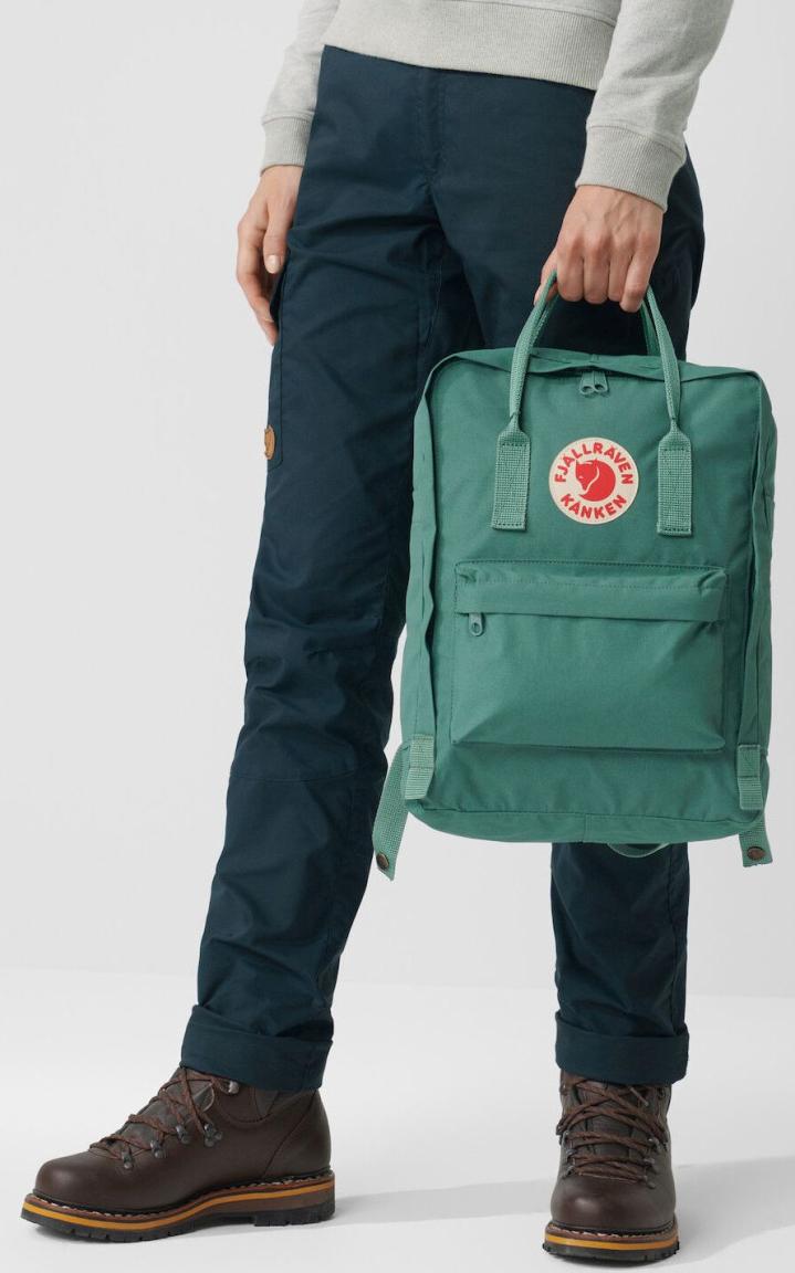 Fjällräven Kanken Alltagsrucksack Kantarell Senfgelb Sitzkissen Reflektor