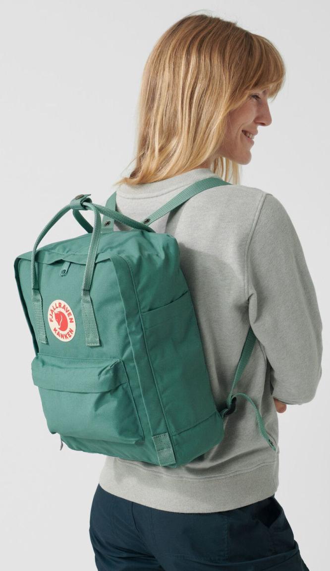 Fjällräven Kanken Alltagsrucksack Kantarell Senfgelb Sitzkissen Reflektor