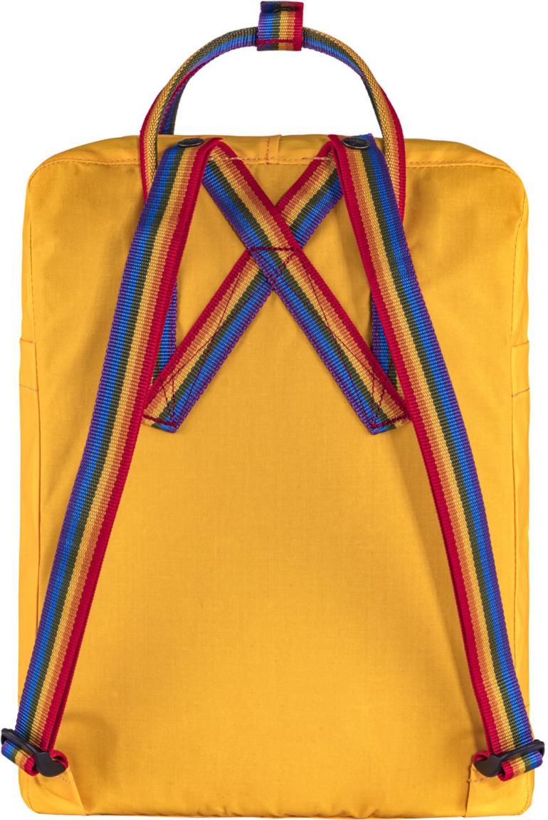 Fjällräven Kanken Rainbow Warm Yellow gelb Freizeitrucksack Regenbogen