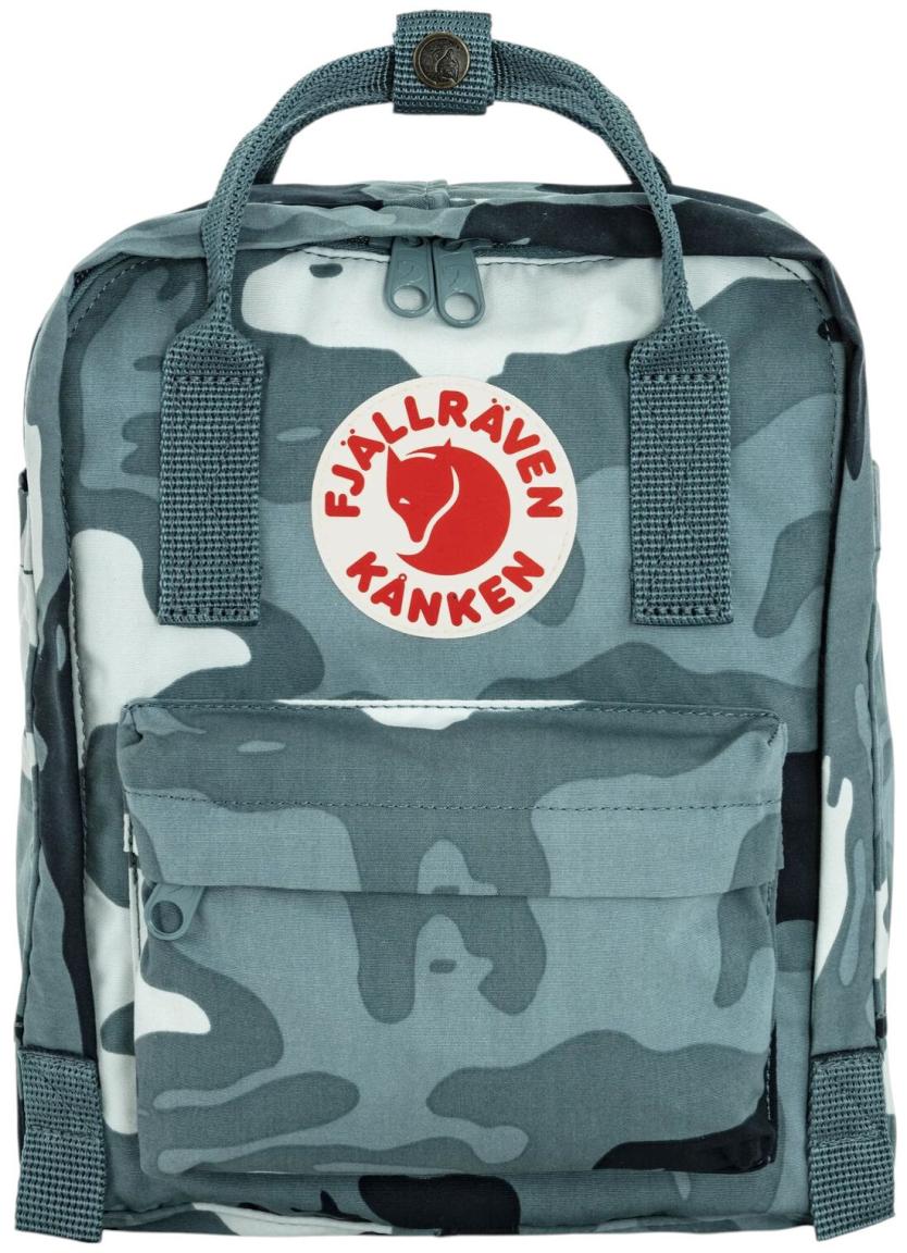 Fjällräven Mini Backpack Kinder Kanken Graphics Nimbus Blue Hidden Animals bunt