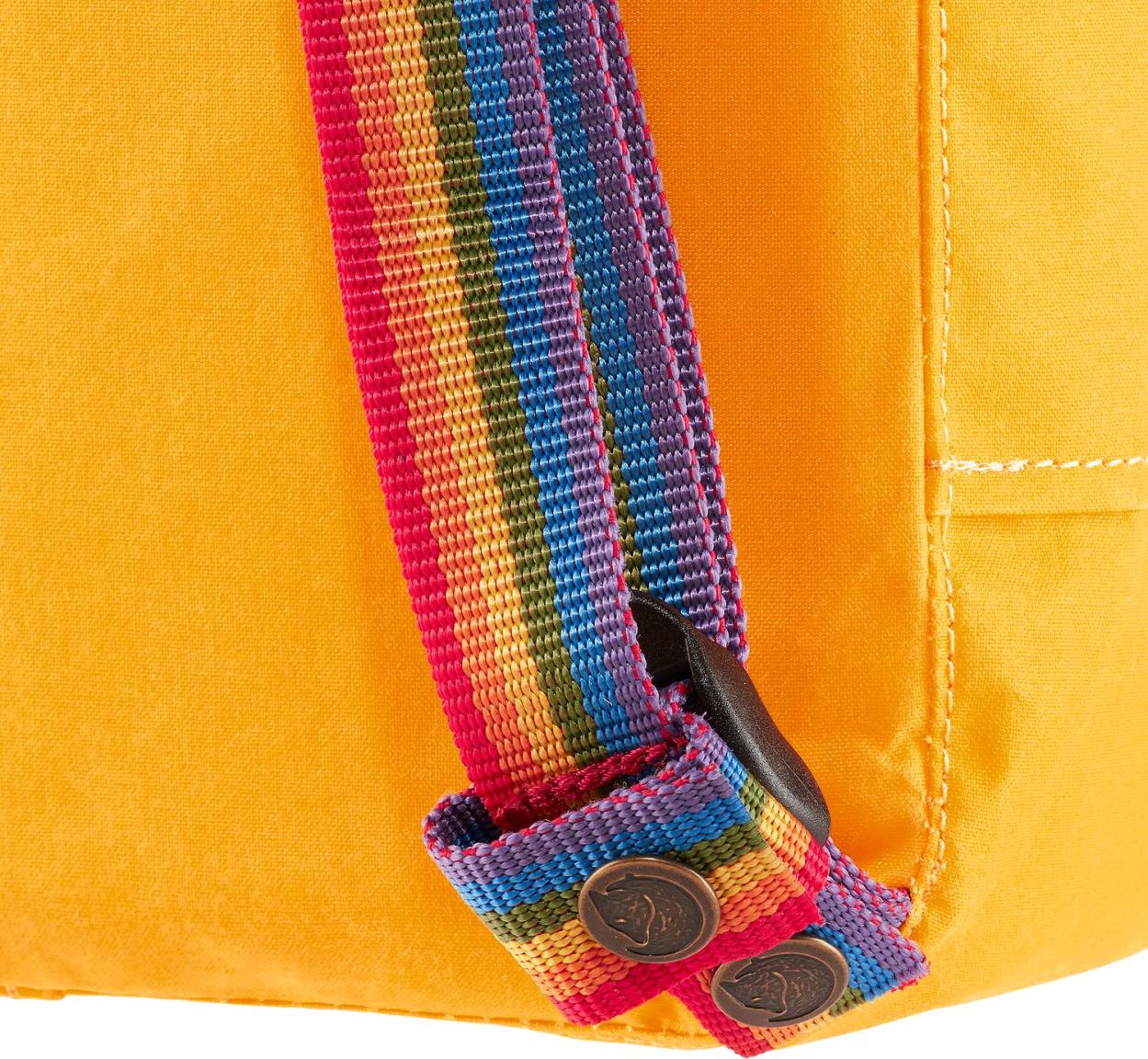 Fjällräven Mini Backpack Light Oak Rainbow Pattern Pastellgelb