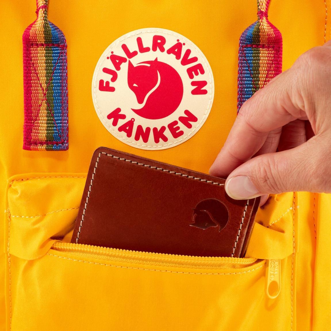 Fjällräven Schulrucksack Kanken Rainbow dunkelgrün bunt
