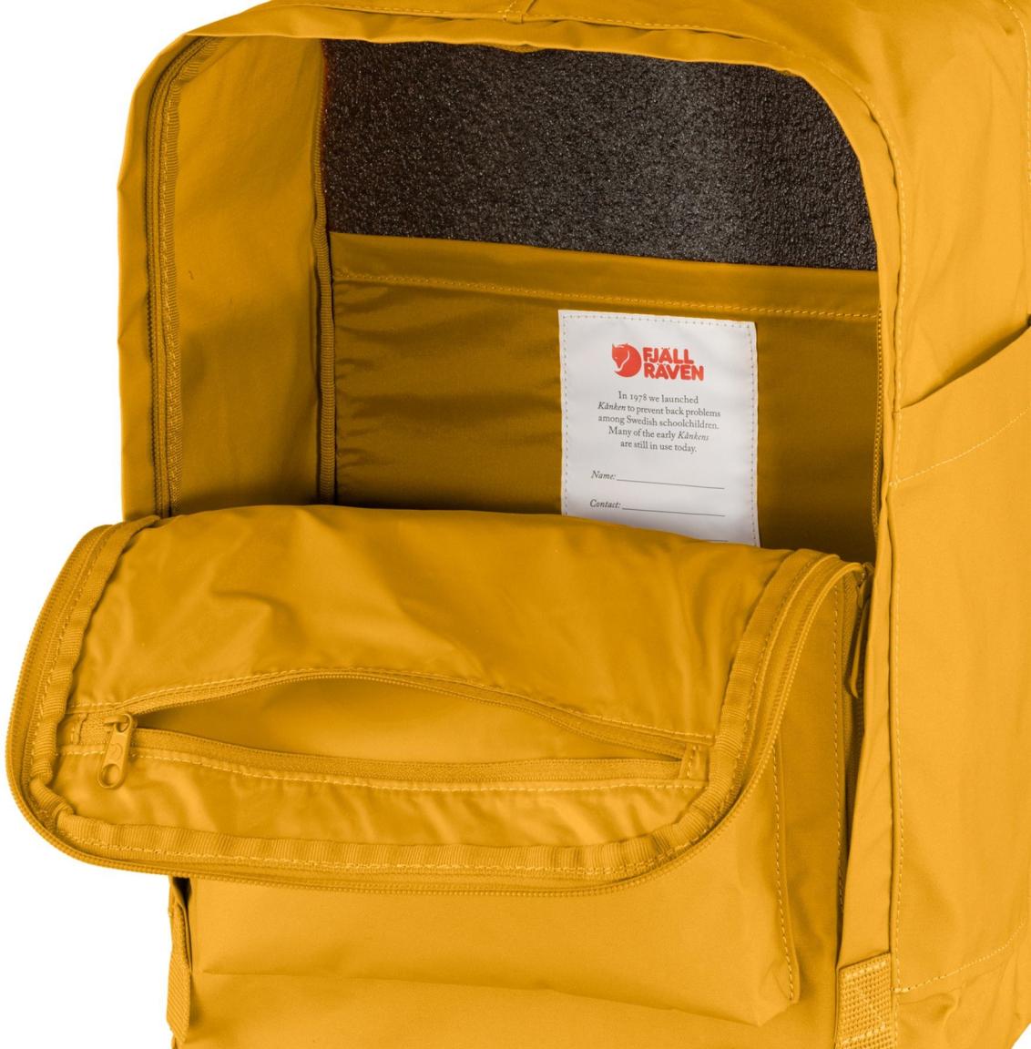 Fjällräven Tagesrucksack Kanken Laptop 17 Vynilon F Ochre Gelb