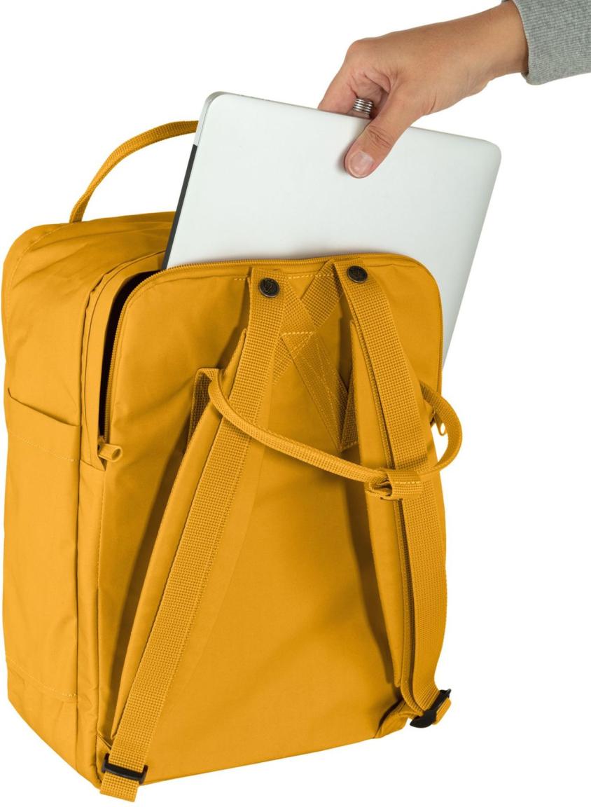 Fjällräven Tagesrucksack Kanken Laptop 17 Vynilon F Ochre Gelb